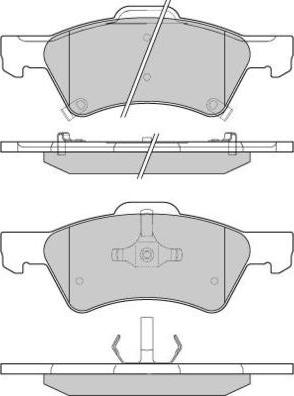 Dodge V1013803AD - Тормозные колодки, дисковые, комплект parts5.com