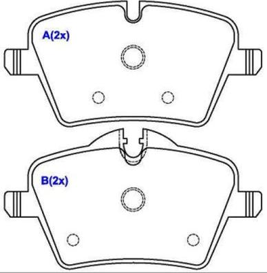 Mini 2 289 147 - Тормозные колодки, дисковые, комплект parts5.com