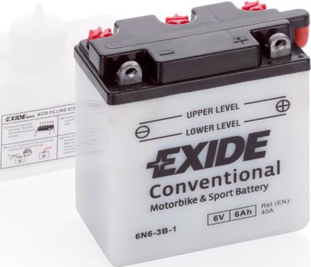 Exide 6N6-3B-1 - Стартерная аккумуляторная батарея, АКБ parts5.com