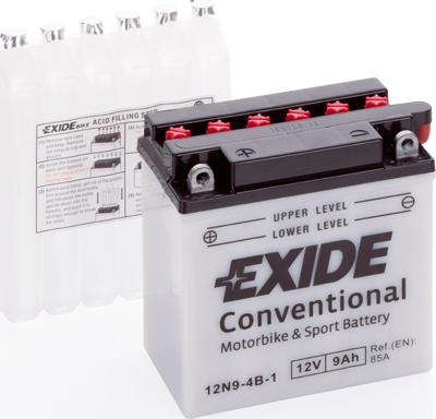 Exide 12N9-4B-1 - Стартерная аккумуляторная батарея, АКБ parts5.com