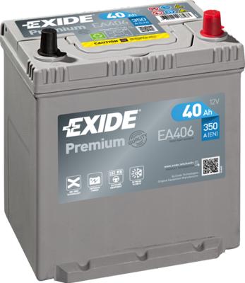 Exide EA406 - Стартерная аккумуляторная батарея, АКБ parts5.com