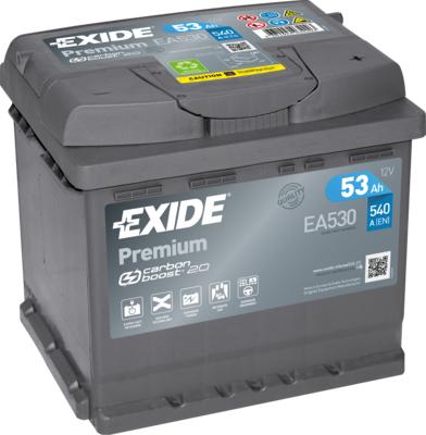 Exide EA530 - Стартерная аккумуляторная батарея, АКБ parts5.com