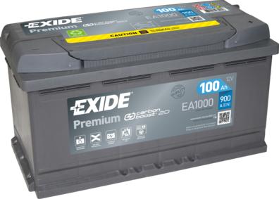 Exide EA1000 - Стартерная аккумуляторная батарея, АКБ parts5.com