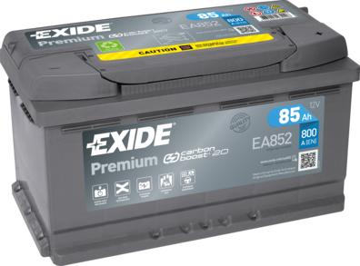 Exide EA852 - Стартерная аккумуляторная батарея, АКБ parts5.com