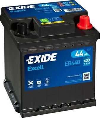 Exide EB440 - Стартерная аккумуляторная батарея, АКБ parts5.com