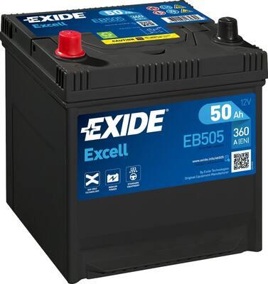 Exide EB505 - Стартерная аккумуляторная батарея, АКБ parts5.com