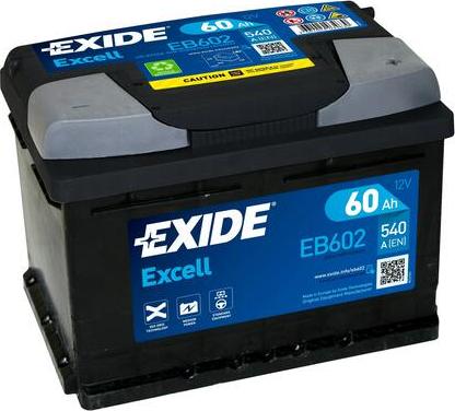 Exide EB602 - Стартерная аккумуляторная батарея, АКБ parts5.com