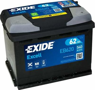 Exide EB620 - Стартерная аккумуляторная батарея, АКБ parts5.com