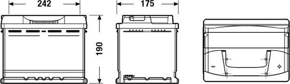 Exide EB620 - Starter Battery parts5.com