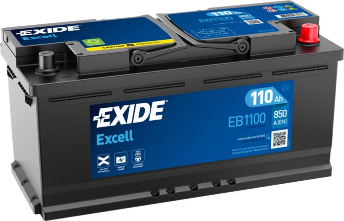 Exide EB1100 - Стартерная аккумуляторная батарея, АКБ parts5.com