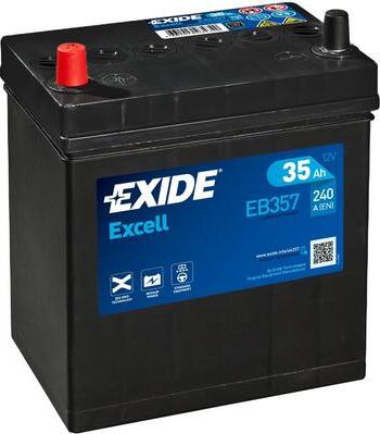 Exide EB357 - Стартерная аккумуляторная батарея, АКБ parts5.com