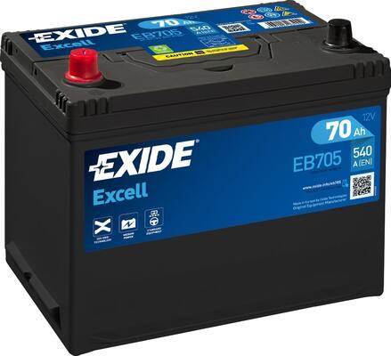 Exide EB705 - Стартерная аккумуляторная батарея, АКБ parts5.com