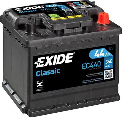 Exide EC440 - Стартерная аккумуляторная батарея, АКБ parts5.com