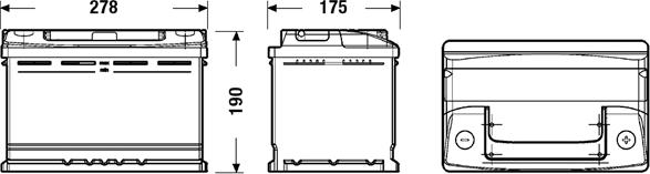 Exide EC700 - Batería de arranque parts5.com