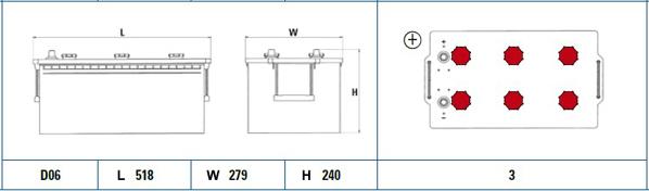 Exide EX2253 - Стартерная аккумуляторная батарея, АКБ parts5.com