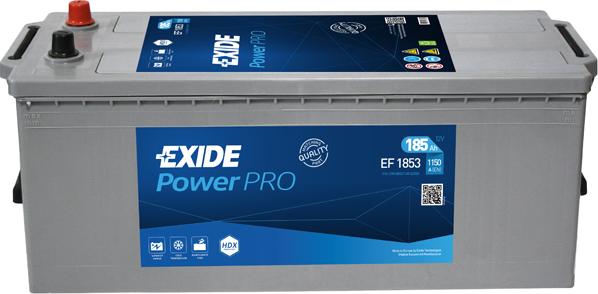 Exide EF1853 - Стартерная аккумуляторная батарея, АКБ parts5.com