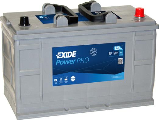 Exide EF1202 - Стартерная аккумуляторная батарея, АКБ parts5.com