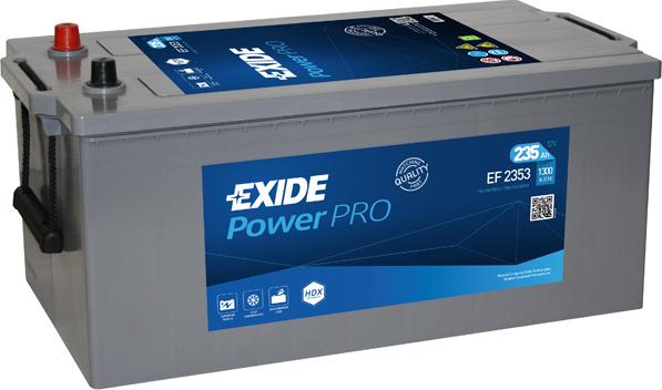 Exide EF2353 - Стартерная аккумуляторная батарея, АКБ parts5.com