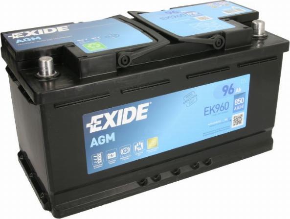 Exide EK960 - Стартерная аккумуляторная батарея, АКБ parts5.com