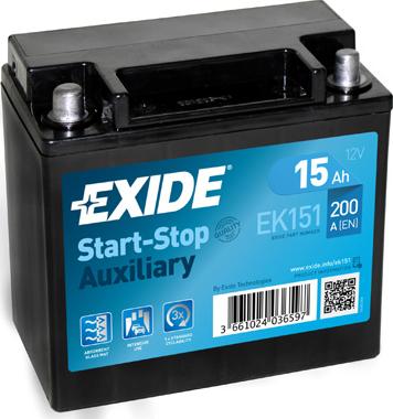 Exide EK151 - Batería de arranque parts5.com