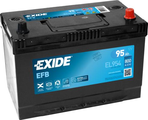 Exide EL954 - Стартерная аккумуляторная батарея, АКБ parts5.com