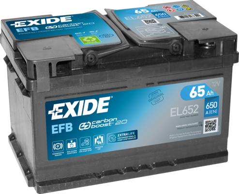 Exide EL652 - Стартерная аккумуляторная батарея, АКБ parts5.com