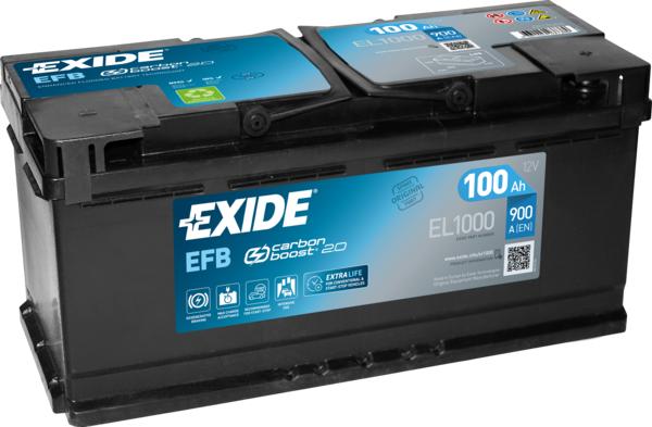 Exide EL1000 - Стартерная аккумуляторная батарея, АКБ parts5.com