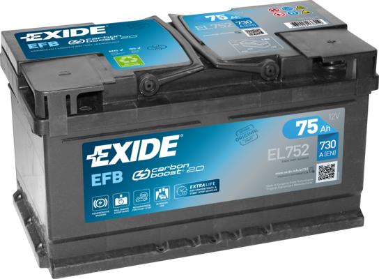 Exide EL752 - Batería de arranque parts5.com