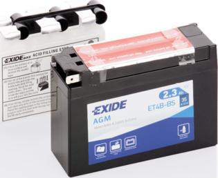 Exide ET4B-BS - Стартерная аккумуляторная батарея, АКБ parts5.com