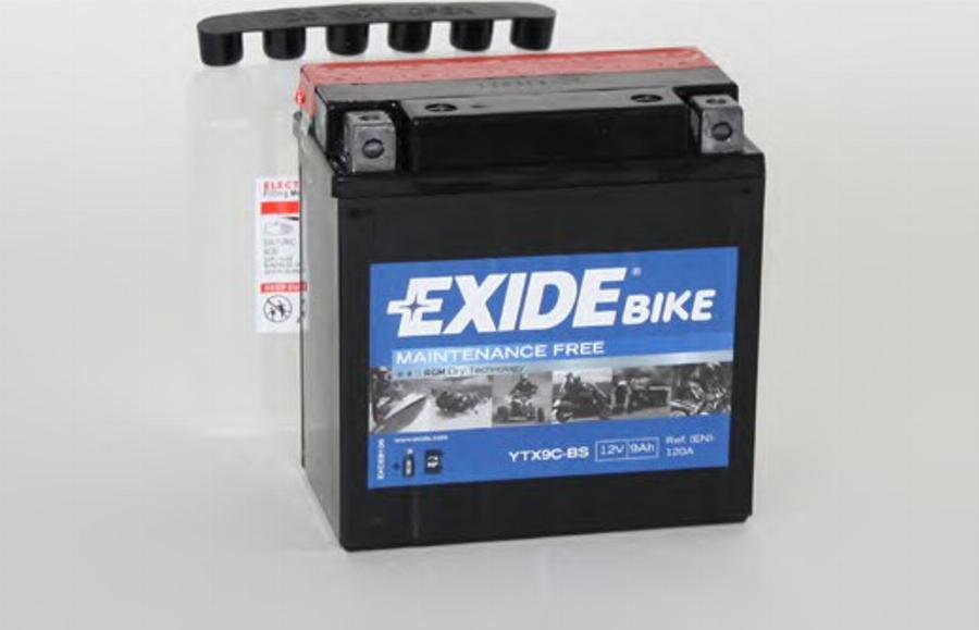 Exide YTX9CBS - Стартерная аккумуляторная батарея, АКБ parts5.com