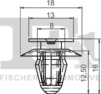 FA1 10-40089.10 - Зажим, молдинг / защитная накладка parts5.com