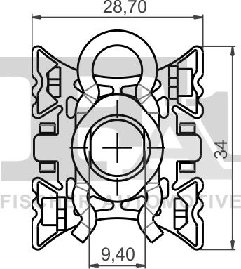 FA1 10-40088.25 - Плавающая колодка, стеклоподъемник parts5.com