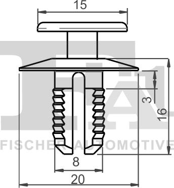 FA1 10-20002.10 - Clip, listón parts5.com