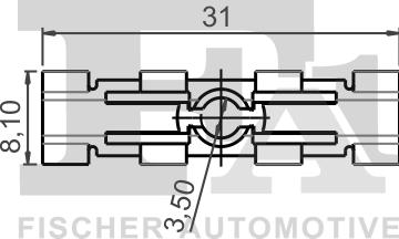 FA1 11-40057.25 - Зажим, молдинг / защитная накладка parts5.com