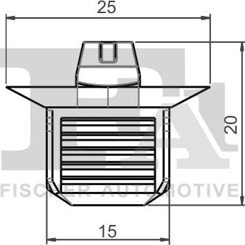 FA1 11-40028.5 - Зажим, молдинг / защитная накладка parts5.com