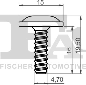 FA1 11-70001.5 - Зажим, молдинг / защитная накладка parts5.com