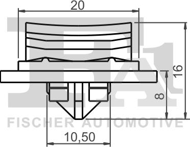 FA1 13-40017.5 - Пружинный зажим, монтаж стекол parts5.com