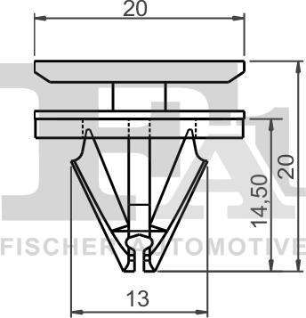 FA1 13-40026.10 - Зажим, молдинг / защитная накладка parts5.com