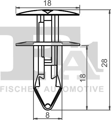 FA1 12-20004.5 - Зажим, молдинг / защитная накладка parts5.com