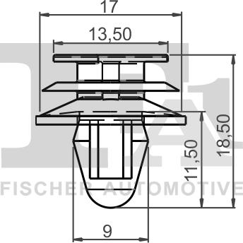 FA1 21-40016.5 - Зажим, молдинг / защитная накладка parts5.com