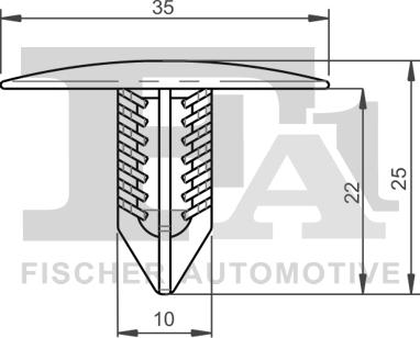 FA1 22-10004.5 - Зажим, молдинг / защитная накладка parts5.com