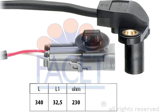 FACET 9.0328 - Датчик импульсов, коленвал parts5.com