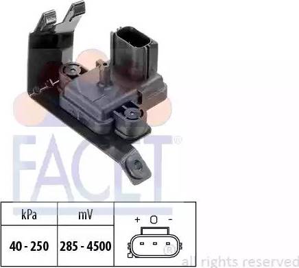 FACET 10.3020 - Датчик, давление выхлопных газов parts5.com