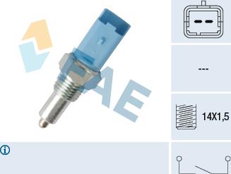 FAE 40999 - Датчик, переключатель, фара заднего хода parts5.com