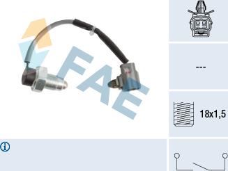 FAE 40987 - Датчик, переключатель, фара заднего хода parts5.com