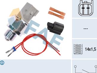 FAE 40593 - Датчик, переключатель, фара заднего хода parts5.com