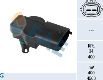 FAE 15192 - Датчик, давление наддува parts5.com