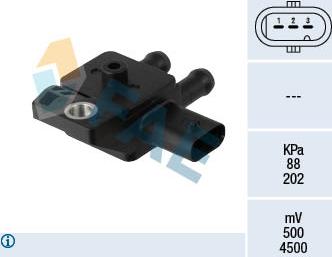 FAE 16144 - Датчик, давление выхлопных газов parts5.com