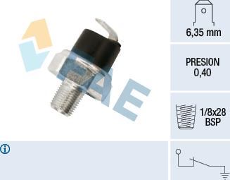 FAE 11730 - Датчик, давление масла parts5.com