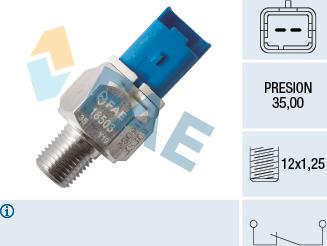 FAE 18503 - Датчик, давление масла parts5.com